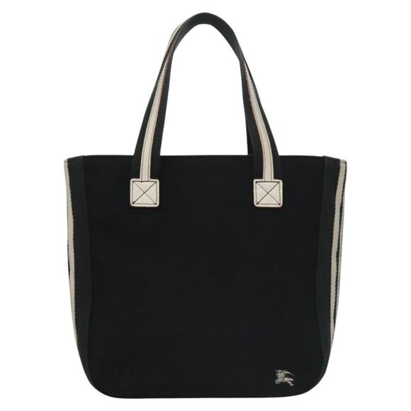 BURBERRY Tote Bag Canvas Black Auth ti2661 - Picture 9 of 15